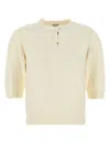 Bottega Veneta Button-front Knitted Top In Yellow