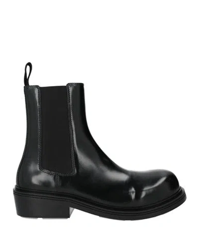 Bottega Veneta Man Ankle Boots Black Size 8.5 Leather