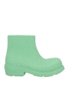 Bottega Veneta Light Green Rubber Ankle Boots In Green
