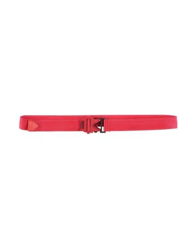 Bottega Veneta Man Belt Red Size 38 Textile Fibers