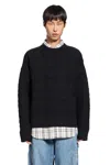 Bottega Veneta 3d Intreccio Crewneck Jumper In Black