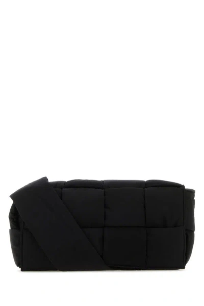 Bottega Veneta Padded Tech Cassette Messenger Bag In Black