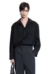 Bottega Veneta Camicia In Lana Nera  Uomo In Black