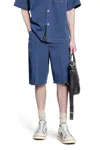 Bottega Veneta Man Blue Shorts & Skirts In Blue