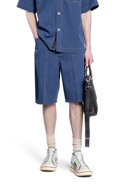 Bottega Veneta Man Blue Shorts & Skirts