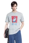 Bottega Veneta Graphic Rabbit-print Crushed Cotton Jersey T-shirt In Gray
