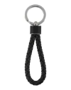 Bottega Veneta Man Key Ring Black Size - Leather
