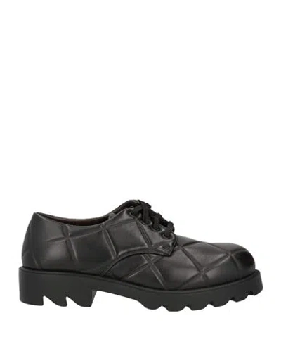 Bottega Veneta Man Lace-up Shoes Black Size 9 Leather