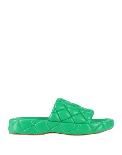 Bottega Veneta Man Sandals Green Size 9 Lambskin