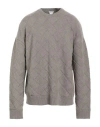 Bottega Veneta Man Sweater Khaki Size Xl Wool, Polyamide, Elastane In Beige