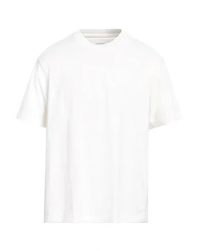 Bottega Veneta Man T-shirt Cream Size S Cotton, Polyester In White