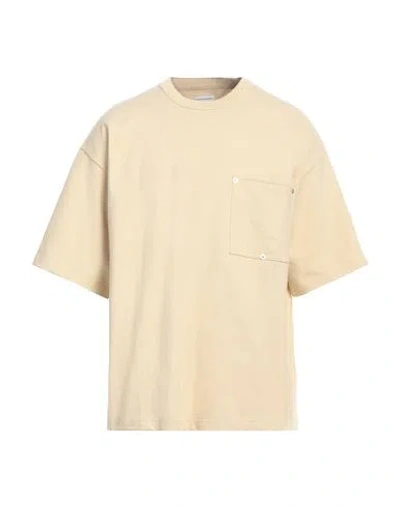 Bottega Veneta Man T-shirt Sand Size Xl Cotton In Beige