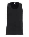 Bottega Veneta Man Tank Top Black Size L Cotton, Elastane