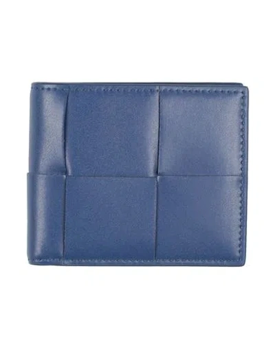 Bottega Veneta Man Wallet Pastel Blue Size - Leather