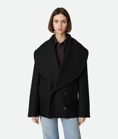 BOTTEGA VENETA BOTTEGA VENETA MANTEAU COURT EN LAINE STRETCH