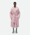 Bottega Veneta Manteau En Shearling In Thistle