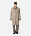 Bottega Veneta Fleck Coat In Sahara Melange/multicolor