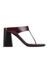 Bottega Veneta Marella High-heeled Sandals In Dark Barolo