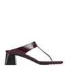 Bottega Veneta Square Toe Quilted Block Heel Sandals In Multicolor