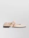 Bottega Veneta Astaire Leather Rabbit Mary Jane Ballerina Flats