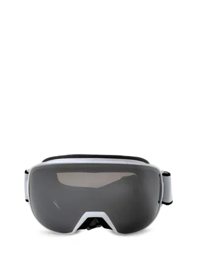 Bottega Veneta Mask Ski Goggle Mask Sunglasses In 005 White White Silver