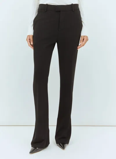 Bottega Veneta Matt Flared Pants In Black