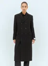 Bottega Veneta Matte Jersey Double Breasted Duster In Black