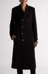 Bottega Veneta Matte Jersey Double Breasted Duster In 1000 Black