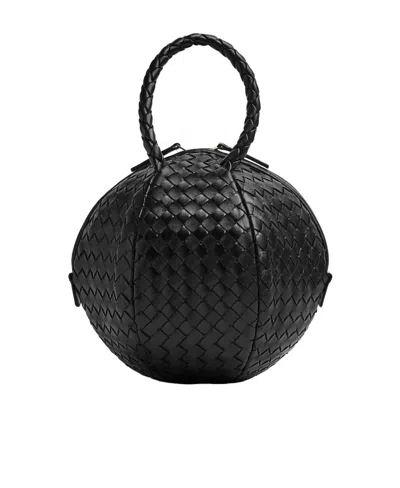 Bottega Veneta Mava Shoulder Bag In Black