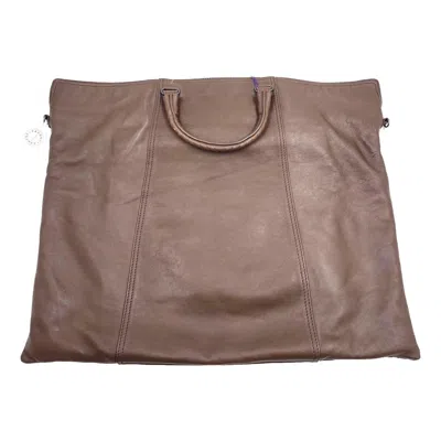 Pre-owned Bottega Veneta Maxi Convertible Tote Dark Chocolate Brown Smooth Leather 50cm