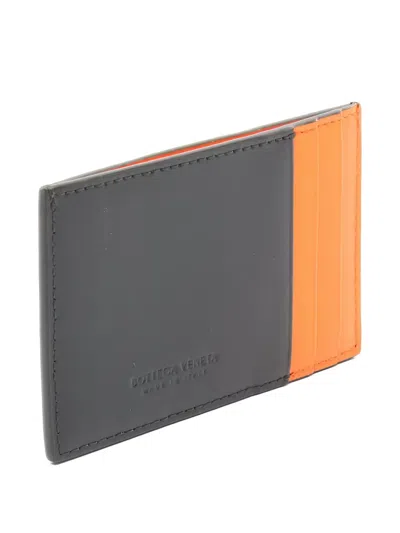Pre-owned Bottega Veneta Maxi Intrecciato Cardholder In Black
