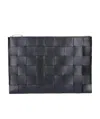 Bottega Veneta Maxi Intrecciato Clutch Bag In Black
