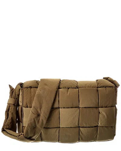 Bottega Veneta Maxi Intrecciato Shoulder Bag In Green