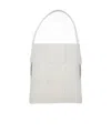 Bottega Veneta Maxi Intrecciato Shoulder Bag In White
