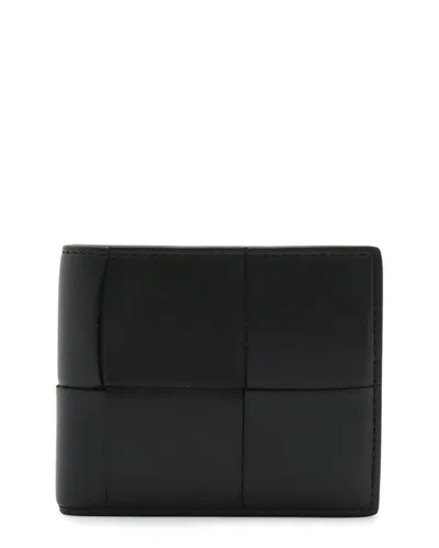 Bottega Veneta Maxi Intrecciato Wallet (authentic Pre-loved) In Black