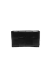 Bottega Veneta Maxi Intrecciato Wallet In Black
