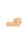 Bottega Veneta Maxi Intreccio Triangle-buckle Belt In Brown