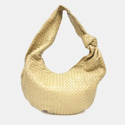 Pre-owned Bottega Veneta Maxi Jody Bag In Yellow