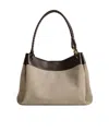 Bottega Veneta Maxi Logo Handbag In Nude