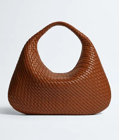 Bottega Veneta Maxi Veneta In Tannin