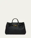 Bottega Veneta Medium Andiamo Bag In Black