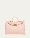 Bottega Veneta Womens Cameo-m Br-cameo Andiamo Medium Leather Top-handle Bag In Cameo