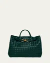 Bottega Veneta Medium Andiamo Bag In Emerald