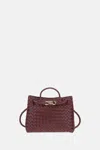 Bottega Veneta Medium Andiamo Bag In Burgundy