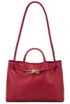 Bottega Veneta Medium Andiamo Bag In Rosewood  Space  & Muse Brass