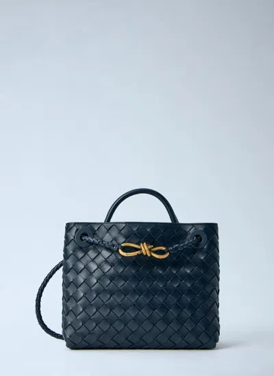 Bottega Veneta Medium Andiamo Handbag In Blue