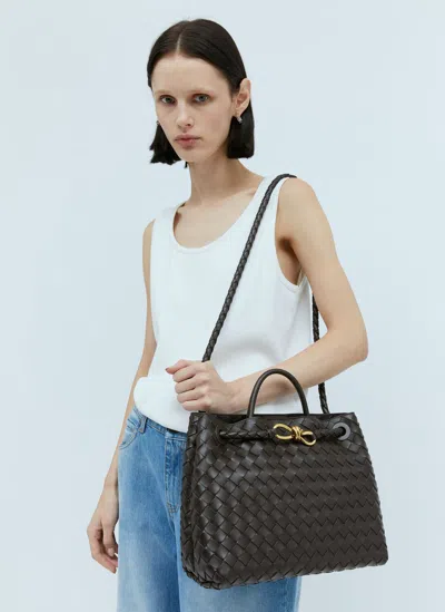 Bottega Veneta Medium Andiamo Handbag In Brown