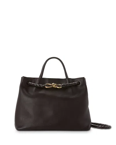 BOTTEGA VENETA MEDIUM ANDIAMO LEATHER TOP HANDLE BAG