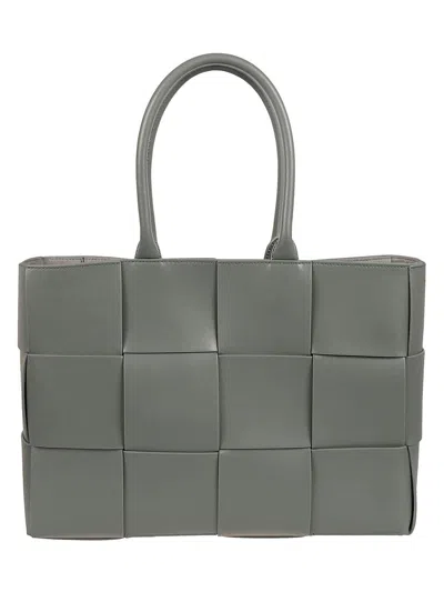 Bottega Veneta Medium Arco Tote Bag In Slate-silver