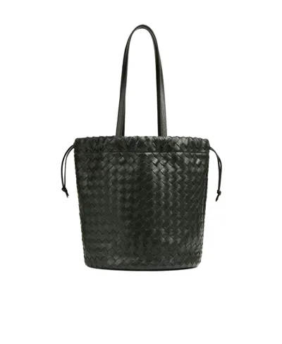 Bottega Veneta Medium Braided Shoulder Bag In Black